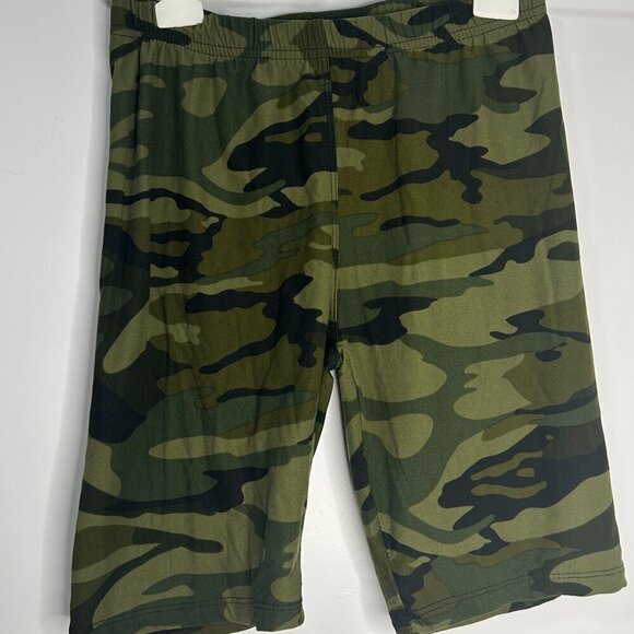 Women's High Waisted Buttery Soft Biker Shorts Camo Size M EUC - Picture 2 of 3